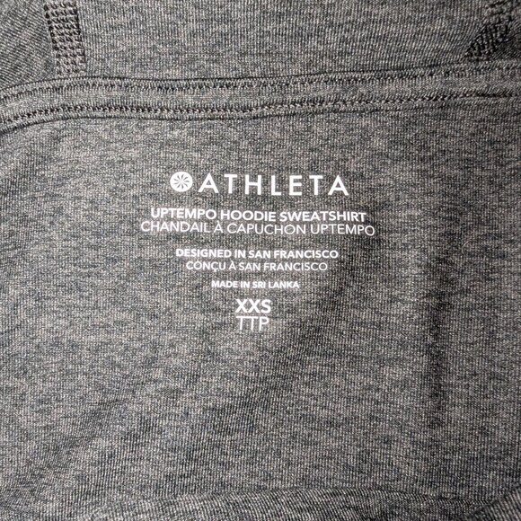 Athleta | Oversized Uptempo Elevate Hoodie Sweatshirt Long Sleeve Tee | Size XXS - Picture 6 of 14